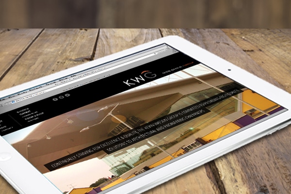 Kevin Watson website viewed on an iPad